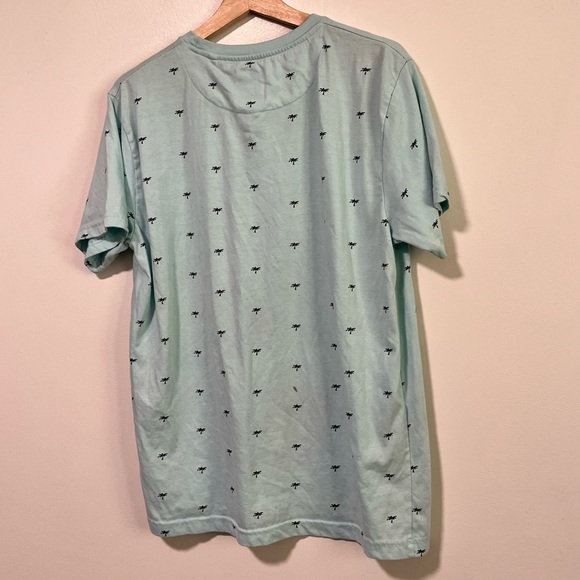 Denim & Flower Ricky Singh Paradise Palm Tree Print T-Shirt Men’s Size Large - Picture 3 of 8